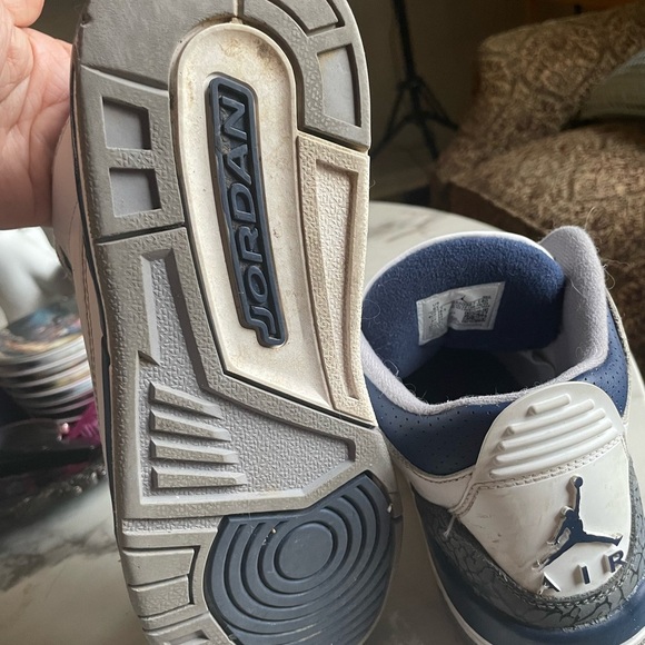 Air Jordan 3 Retro Midnight Navy size 6Y - Picture 6 of 7